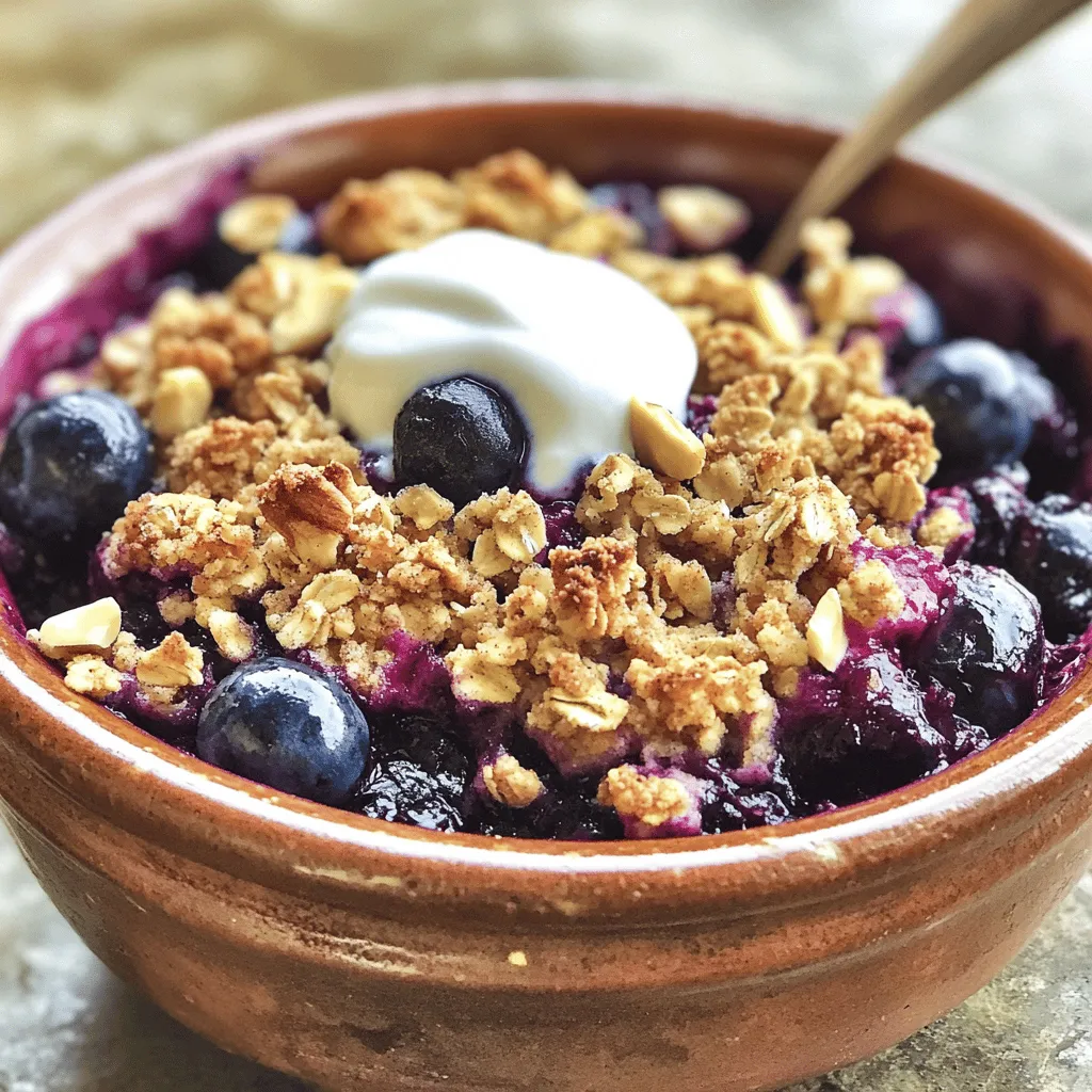 Healthy Blueberry Crumble Simple and Delicious Recipe