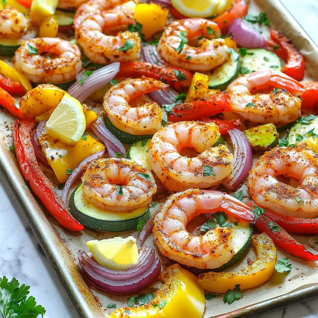 Sheet Pan Cajun Shrimp &#038; Veggies Delightful Dish