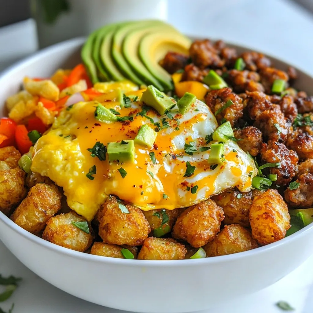 Tater Tot Breakfast Bowl Quick and Tasty Meal Idea