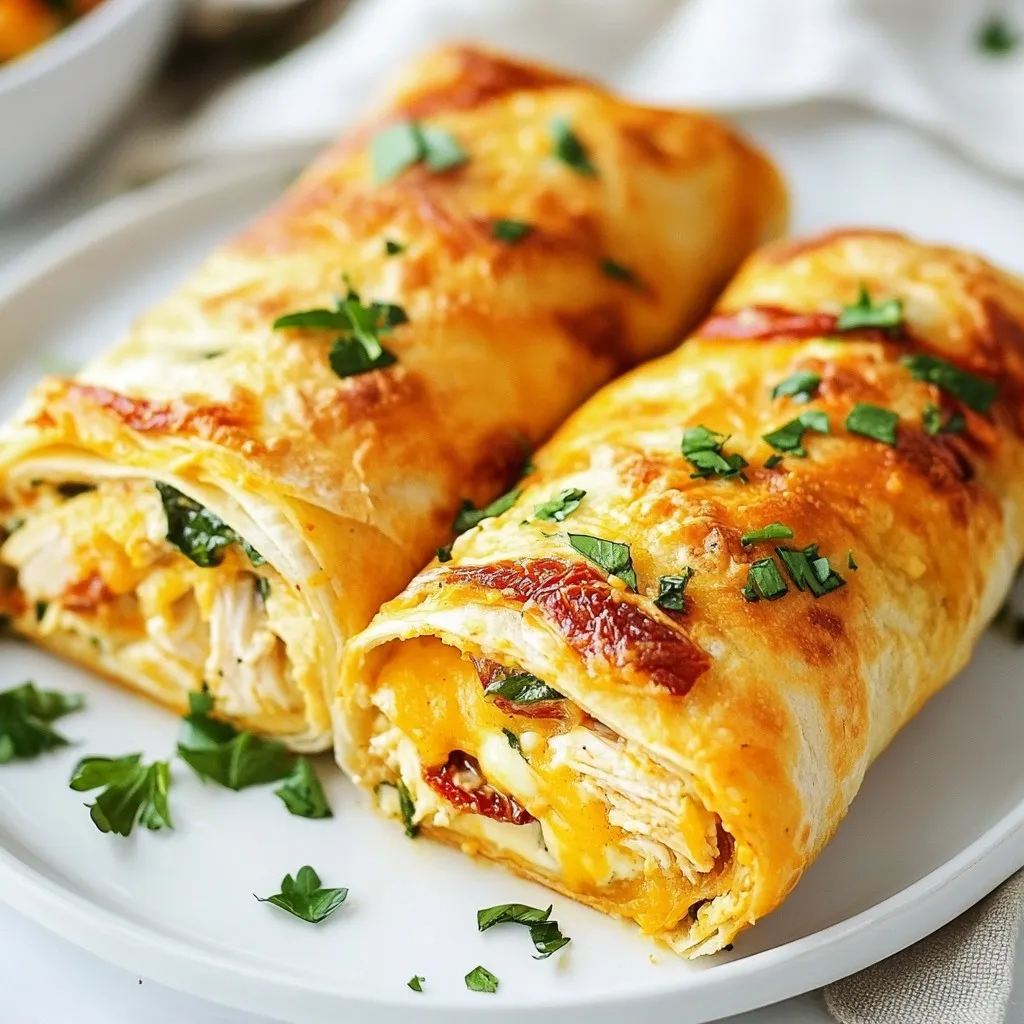 Cheesy Garlic Chicken Wraps Easy and Flavorful Meal