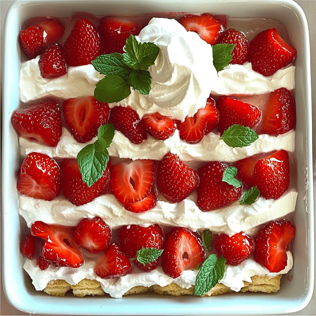 Strawberry Shortcake Icebox Cake Delightful Treat