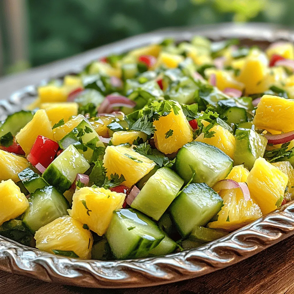 Pineapple Cucumber Salad Fresh and Flavorful Delight