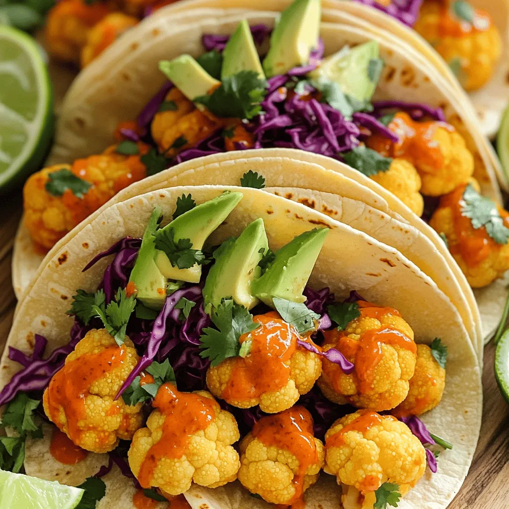 Vegan Buffalo Cauliflower Tacos Packed with Flavor