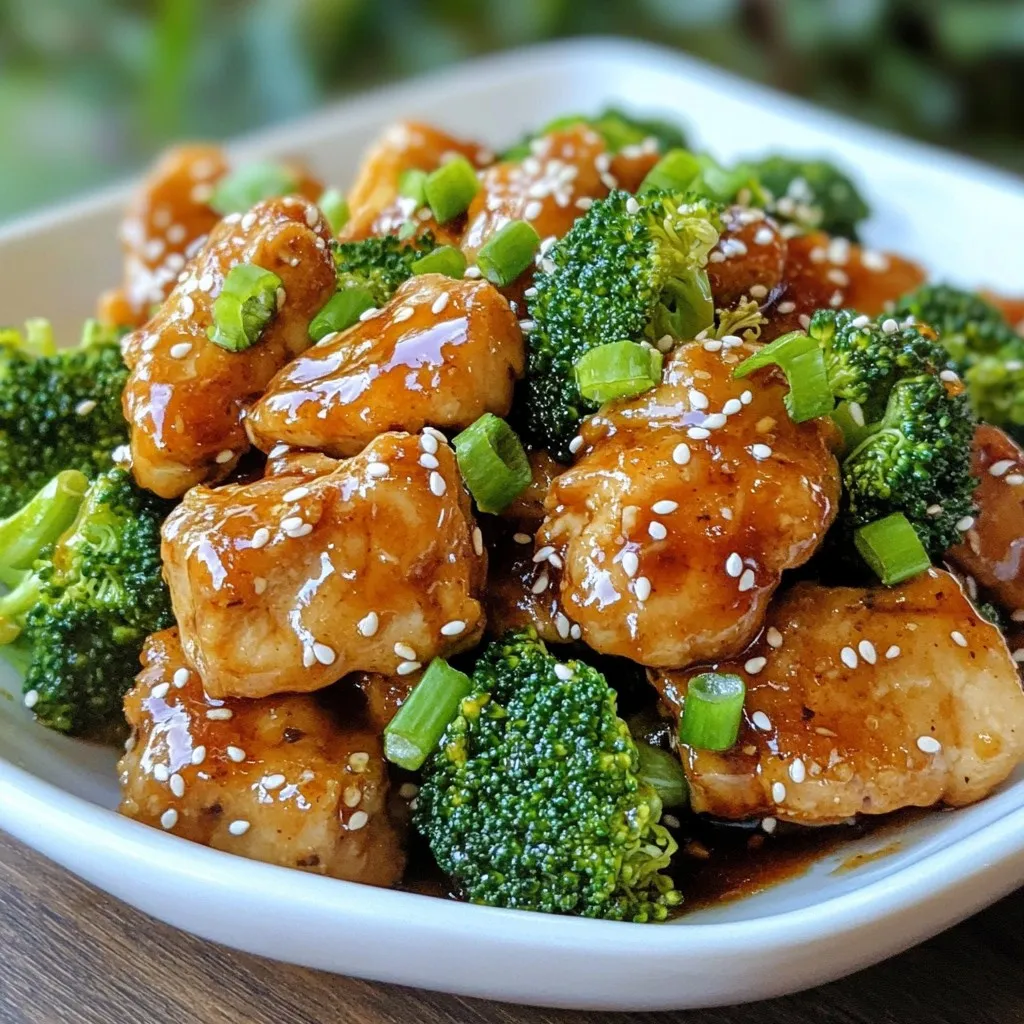 Honey Garlic Chicken &#038; Broccoli Quick Dinner Recipe