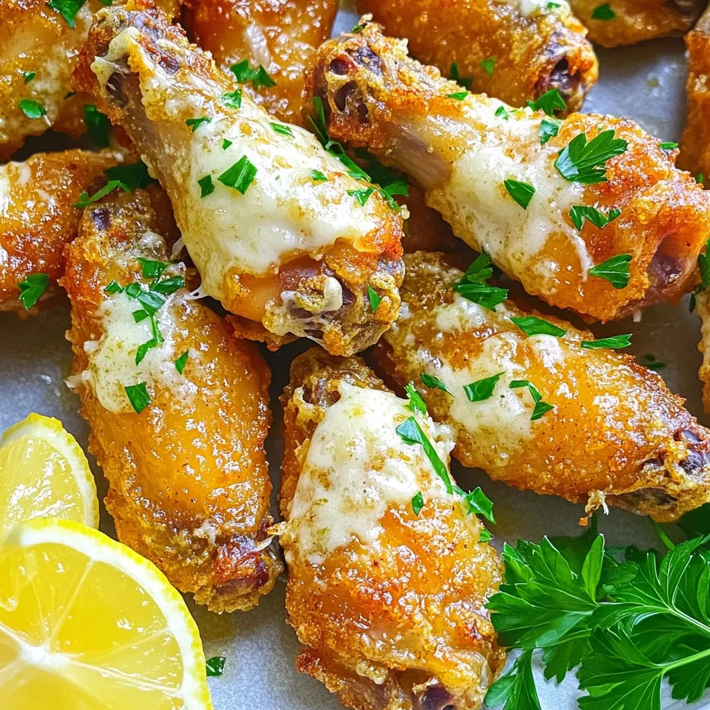 Air Fryer Garlic Parmesan Chicken Wings Delight