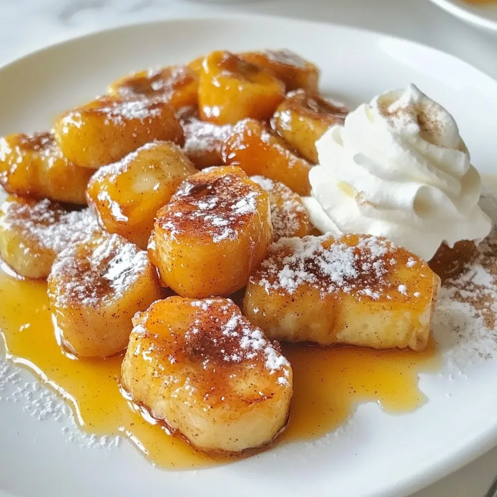 Cinnamon Sugar Pan Fried Bananas Delightful Treat