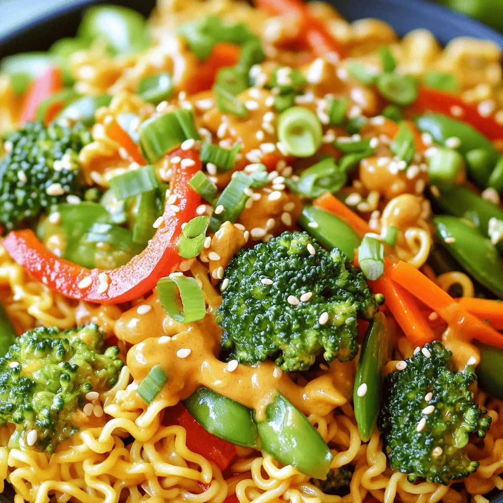 Minute Spicy Peanut Ramen Stir Fry Quick and Tasty Dish