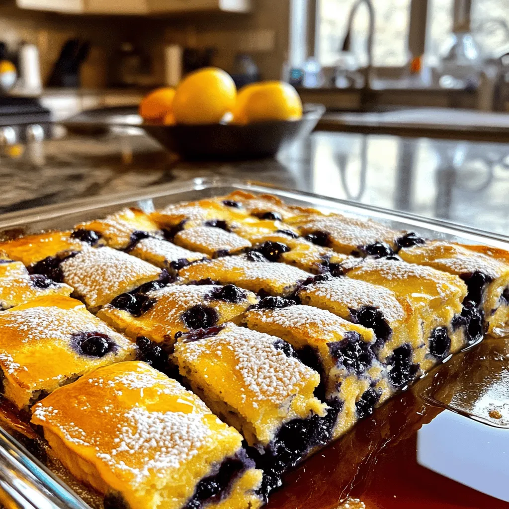 Blueberry Buttermilk Pancake Casserole Delight
