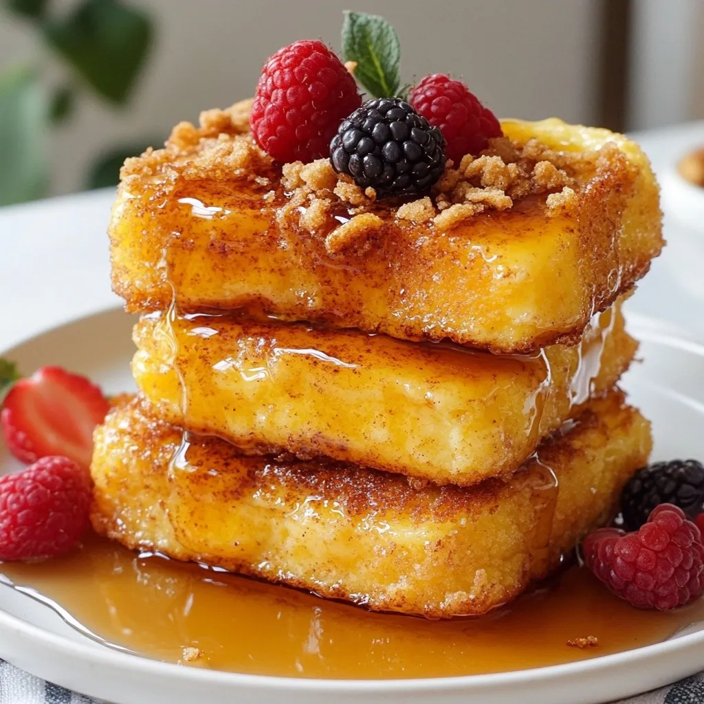 Fluffy Cinnamon Crunch French Toast Delightful Recipe