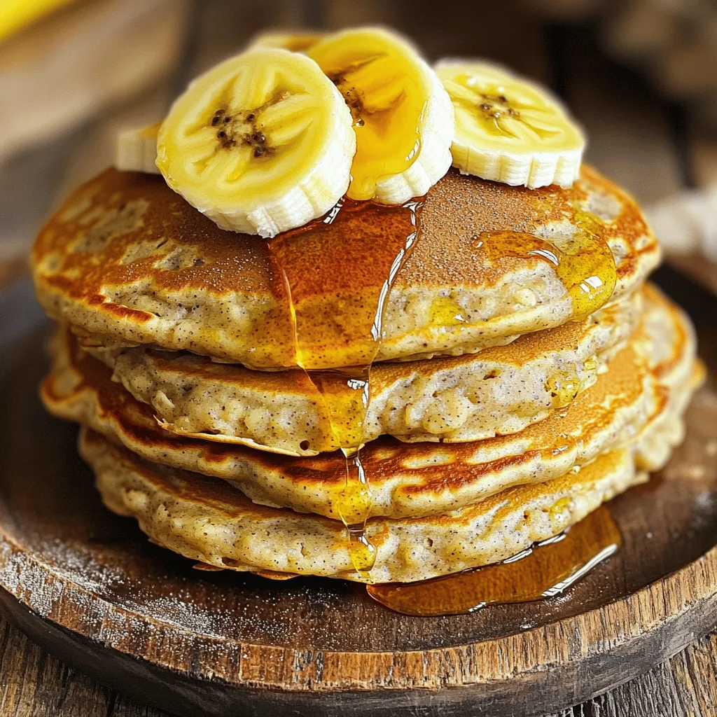 3 Ingredient Banana Oatmeal Pancakes Quick and Easy