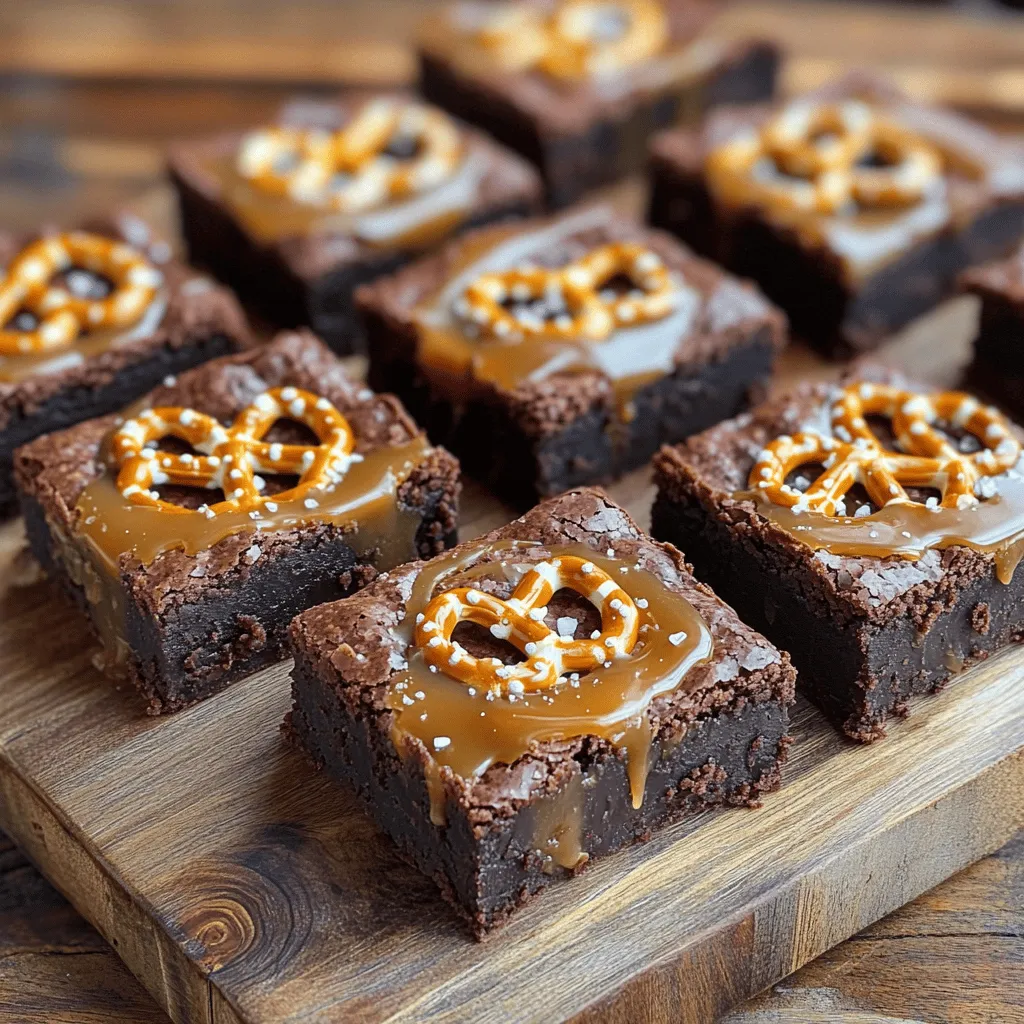 Salted Caramel Pretzel Brownies Irresistible Delight