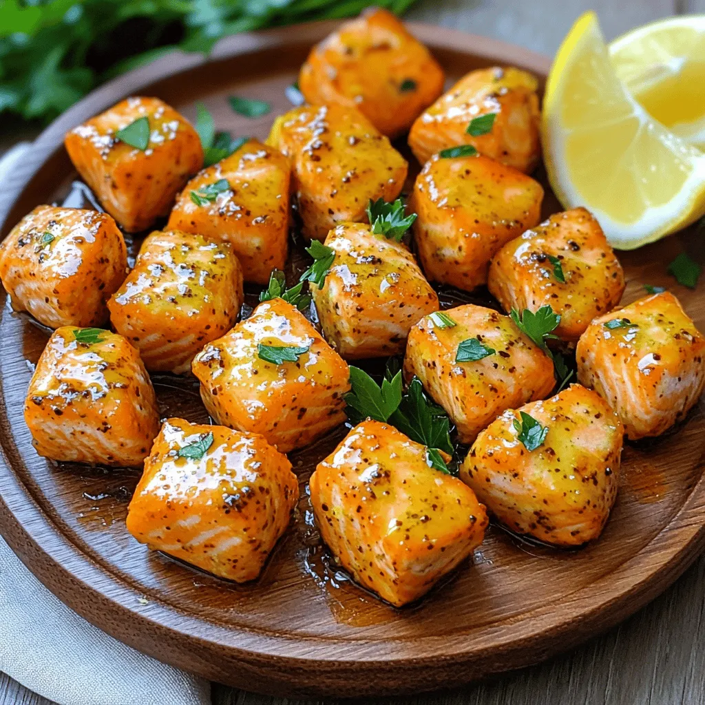 Air Fryer Lemon Pepper Salmon Bites Flavorful Delight