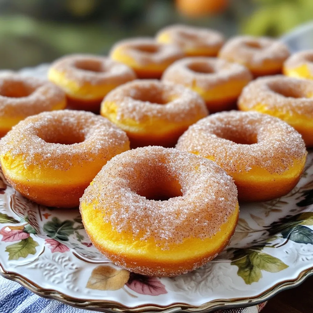 Bakery-Style Cinnamon Sugar Pumpkin Donuts Delight