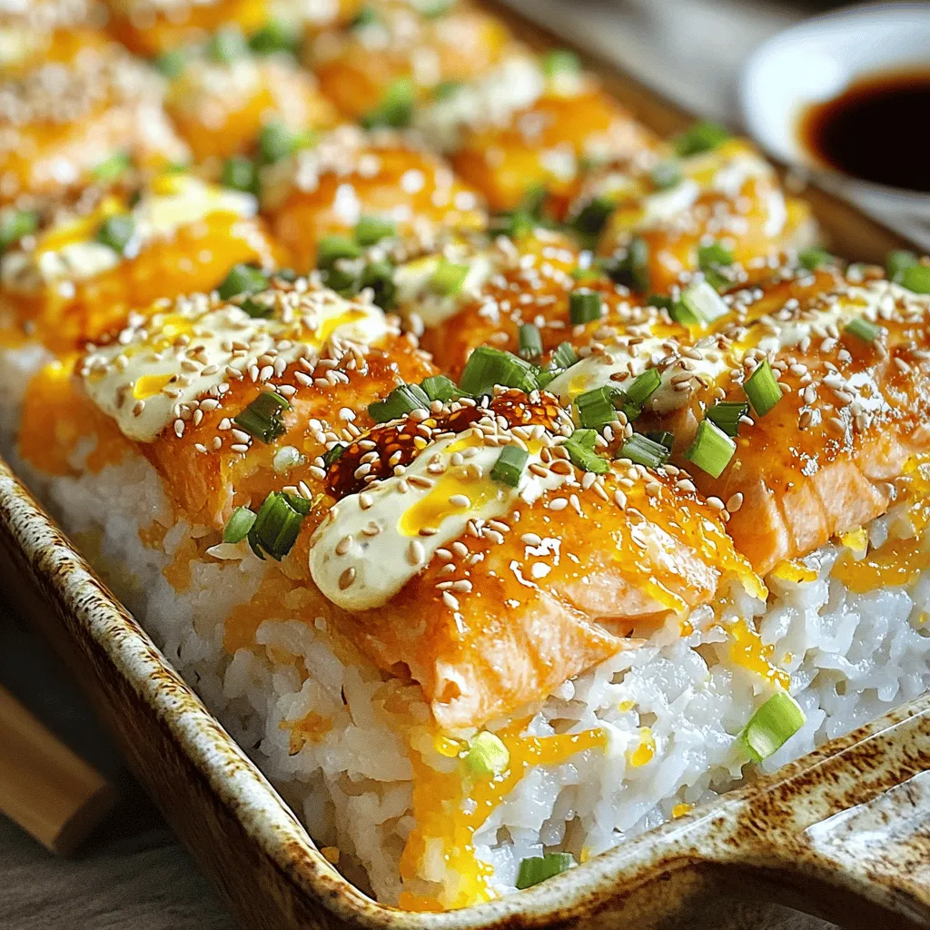 Quick and Easy 30-Minute Salmon Sushi Bake Recipe