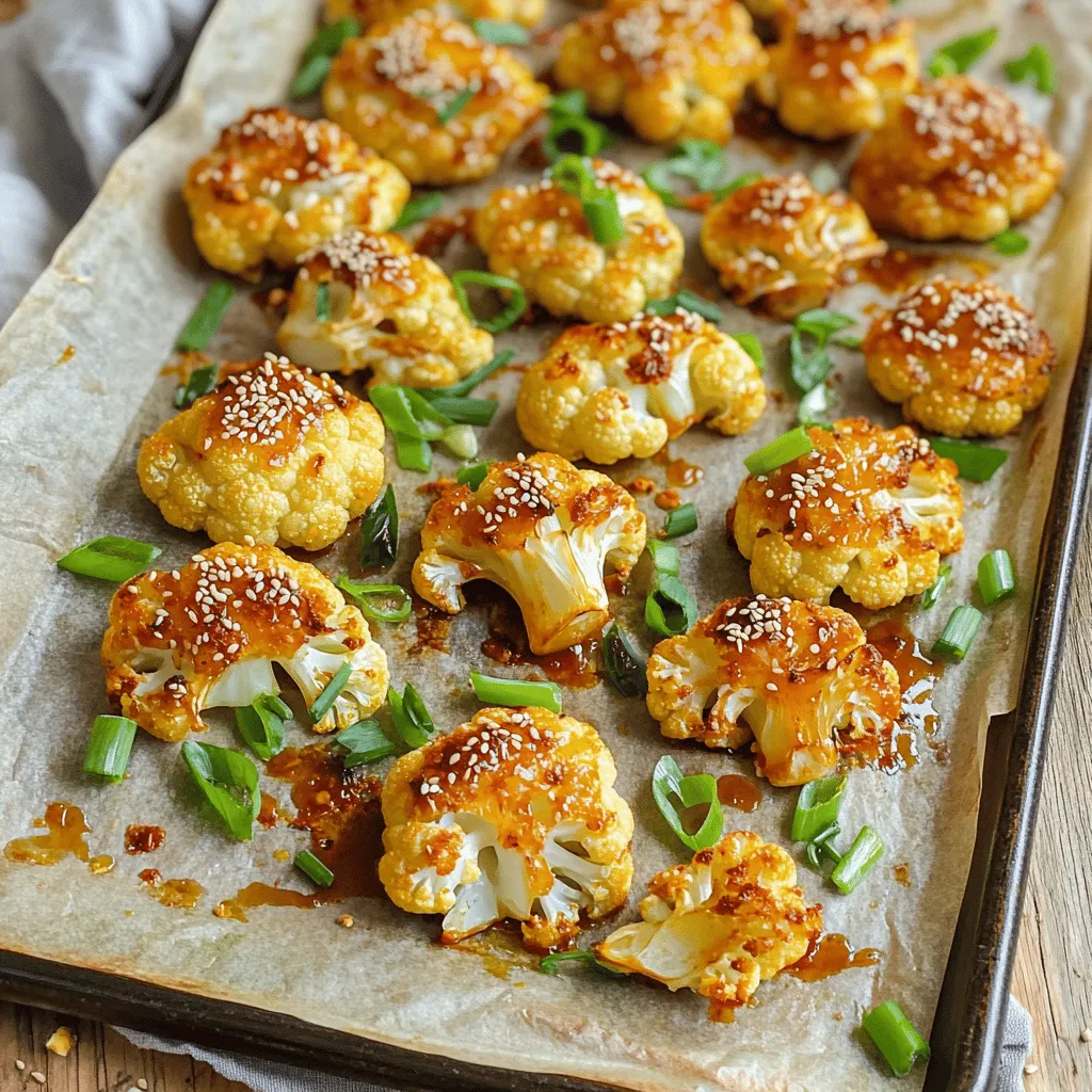Korean Baked Cauliflower Savory and Flavorful Dish