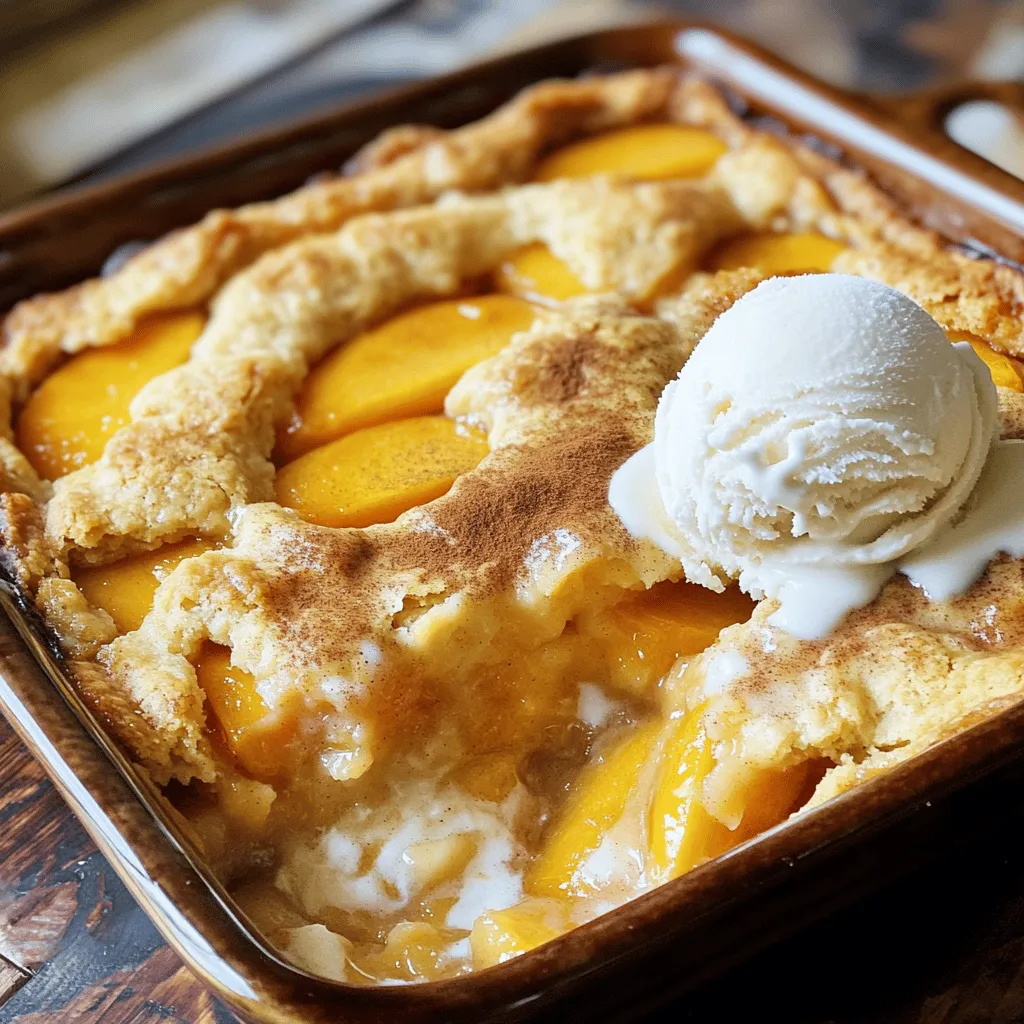 Classic Oven-Baked Peach Cobbler Simple and Tasty