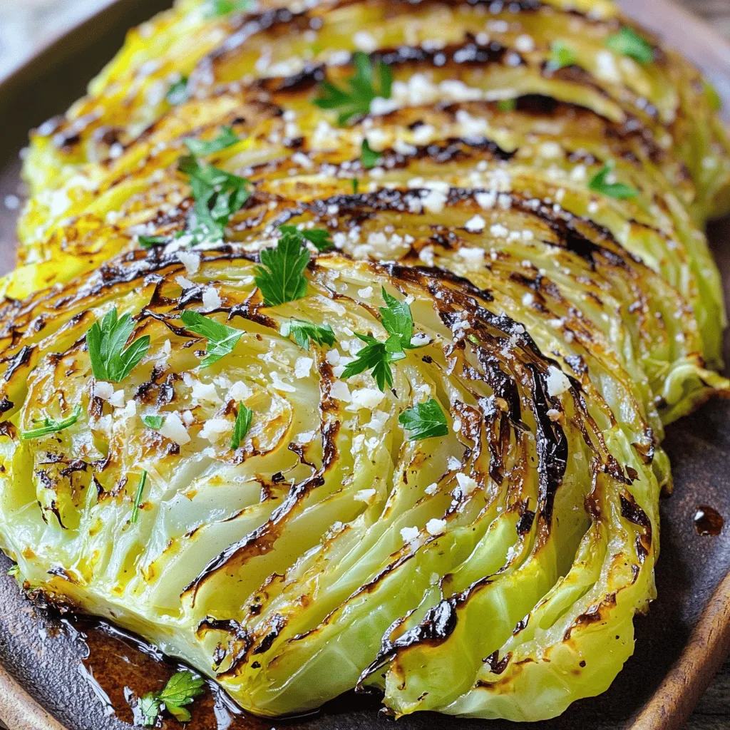 Oven Roasted Garlic Cabbage Steaks Savory Flavor Boost