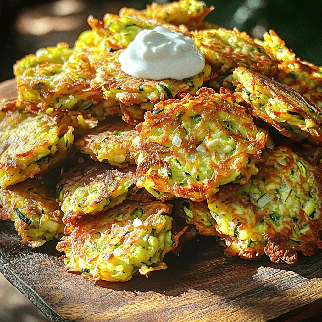 Easy Crispy Zucchini Fritters Irresistible Snack Idea