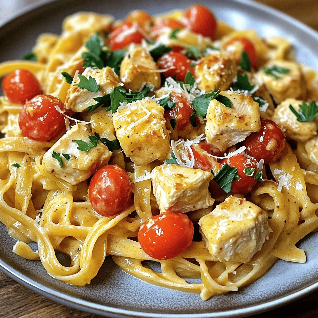 Creamy Cowboy Butter Chicken Linguine Simple Dinner