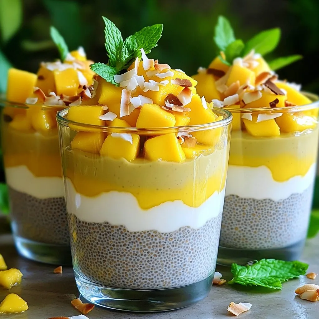 Mango Coconut Chia Pudding Flavorful Nutrient Boost