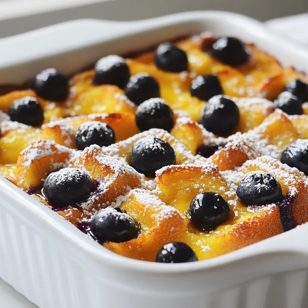 Blueberry French Toast Casserole Tasty Brunch Dish