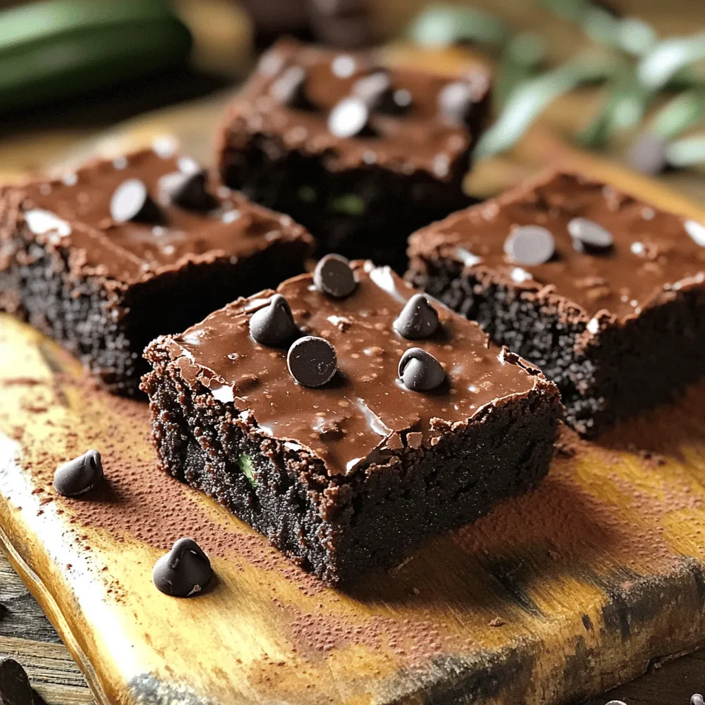 Flourless Chocolate Zucchini Brownies Rich and Decadent