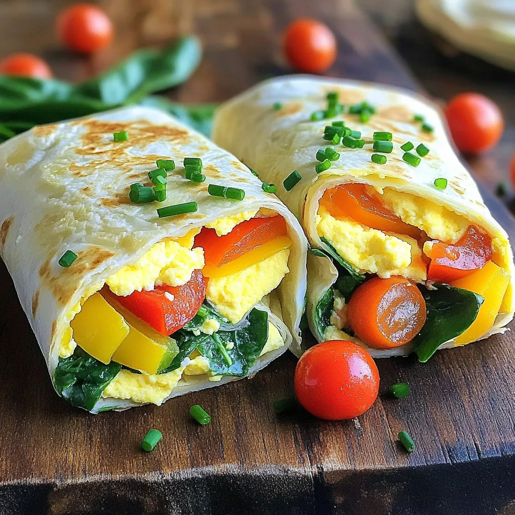 Minute Egg White Breakfast Wraps Quick and Easy Meal