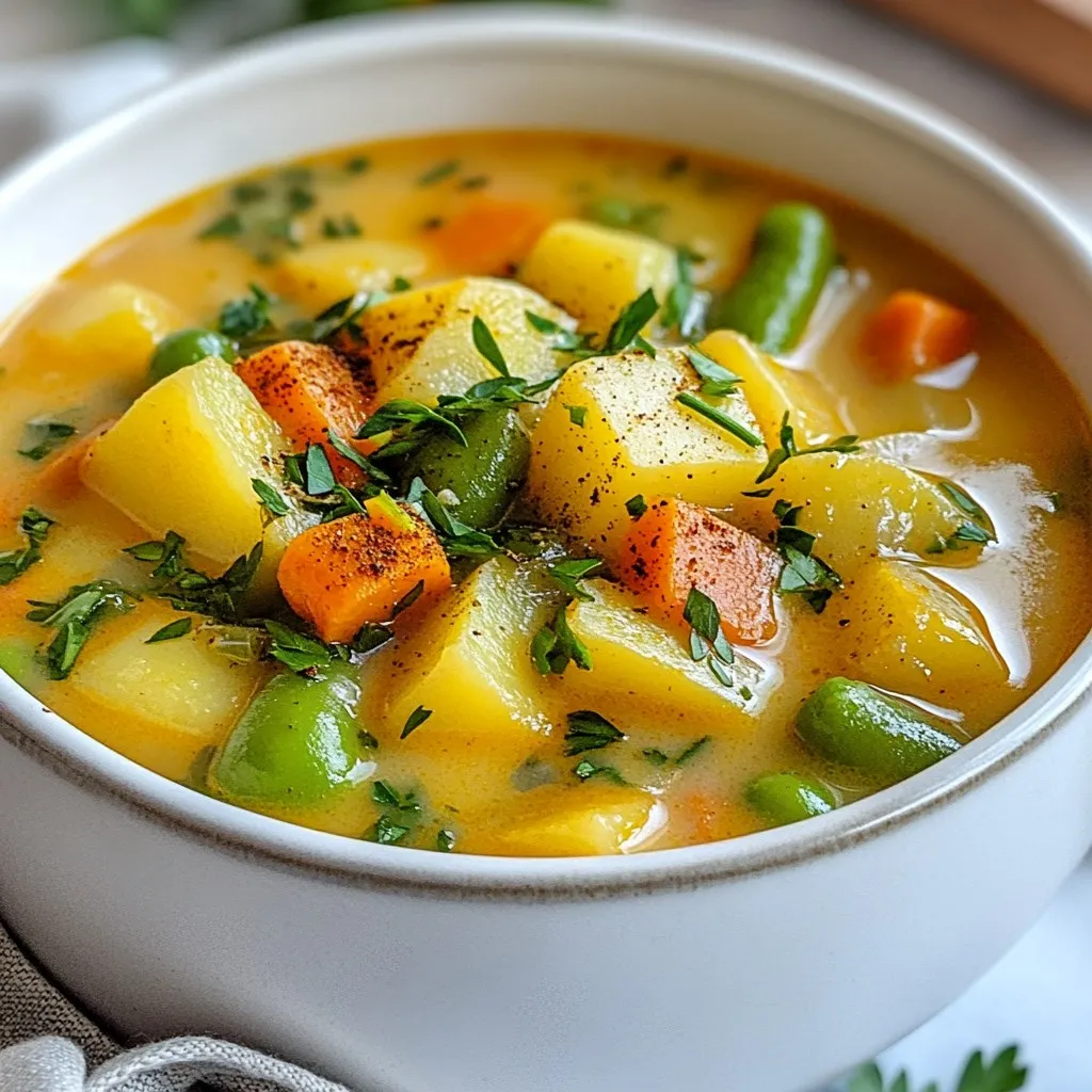 Cozy Veggie Pot Pie Soup Comforting Dinner Treat