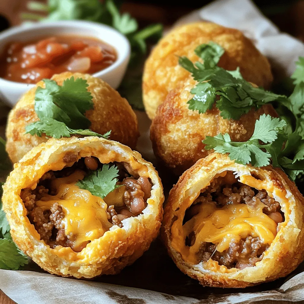 Air Fryer Taco Bombs Flavorful and Easy Recipe
