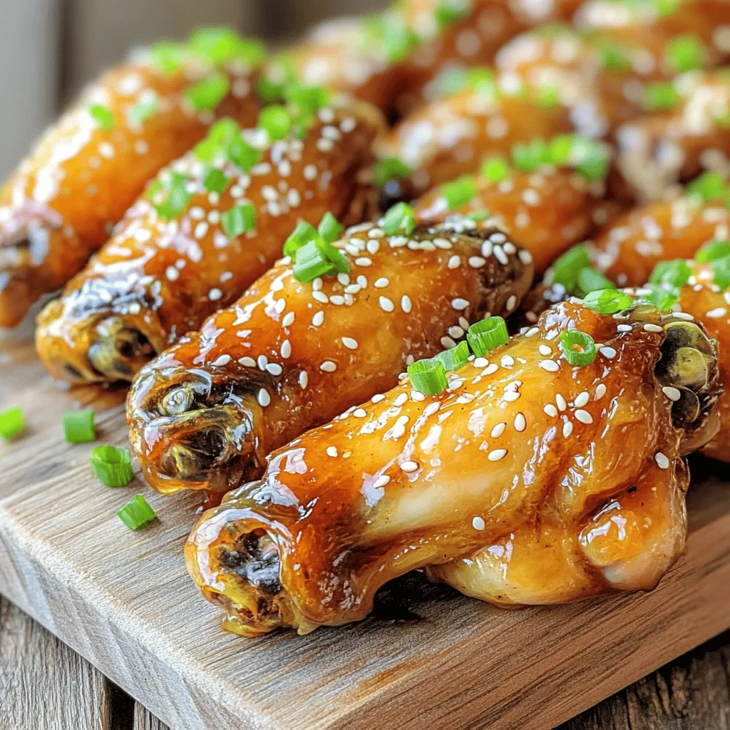 Air Fryer Honey Garlic Chicken Wings Tasty and Simple