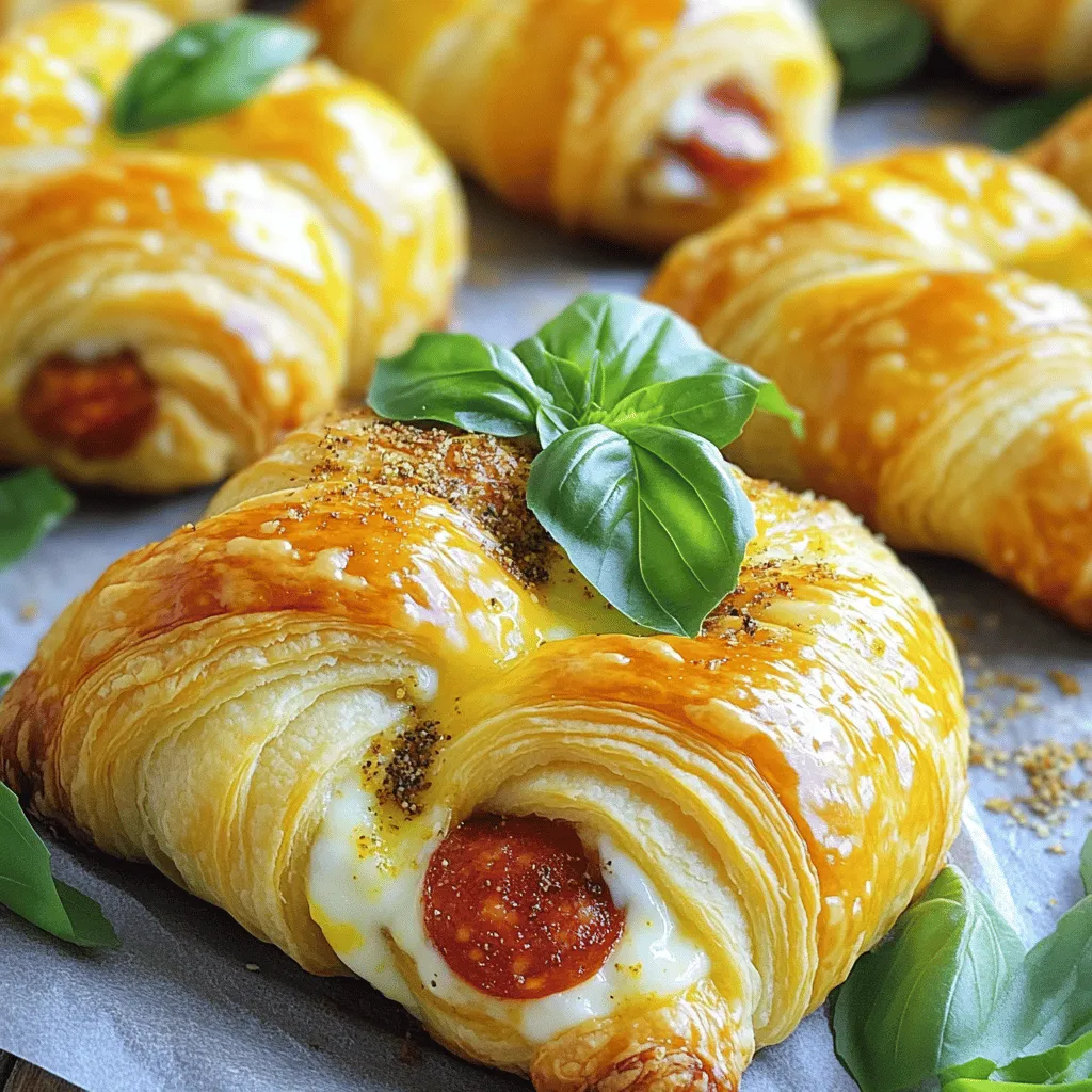 Mozzarella Pepperoni Croissant Rolls Easy and Tasty Snack