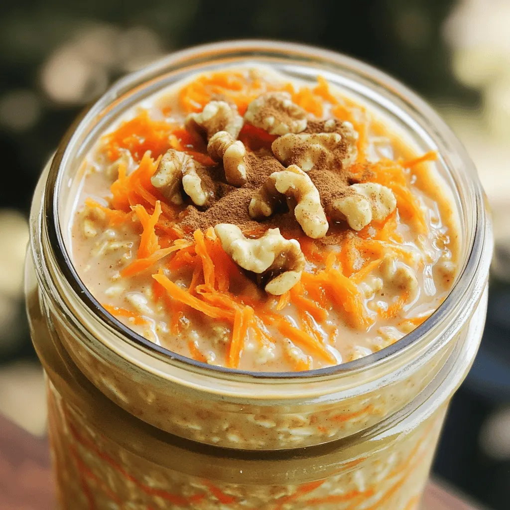 Carrot Cake Overnight Oats Delightful and Easy Recipe
