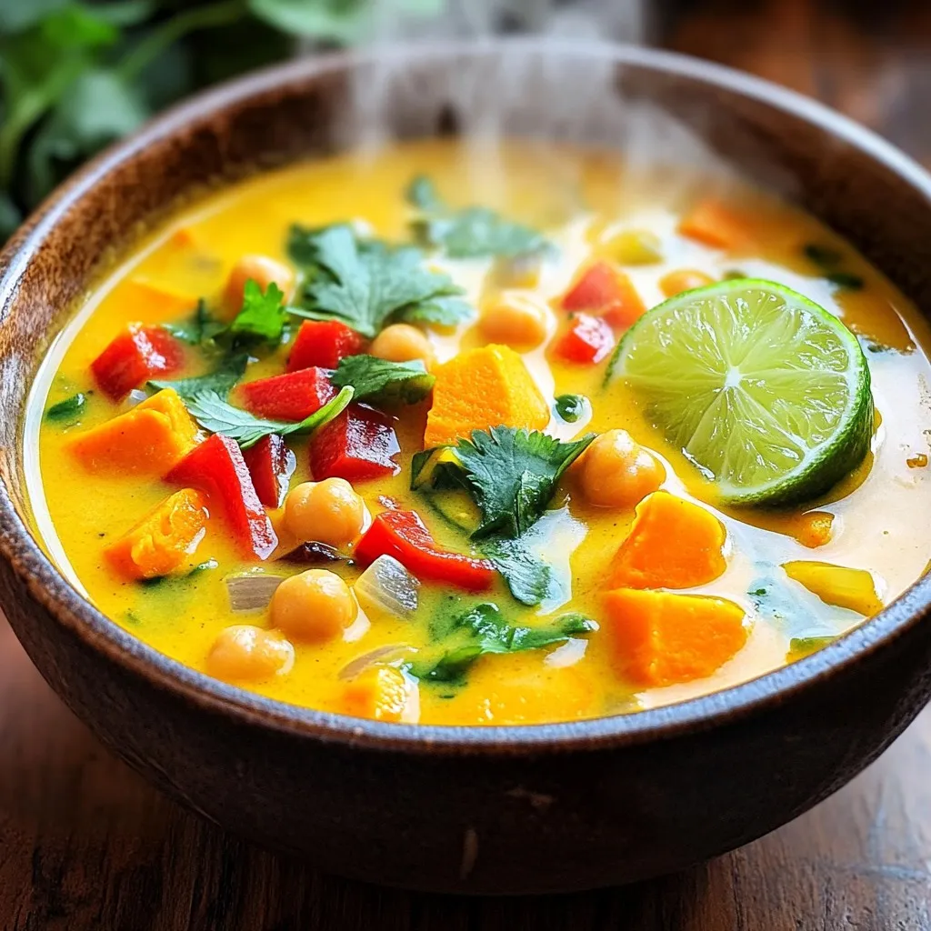 Coconut Curry Chickpea Soup Rich and Flavorful Recipe