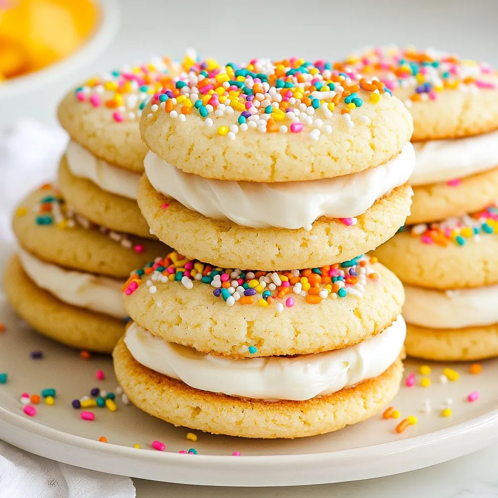 Vanilla Sandwich Sugar Cookies Delightful Treat Recipe