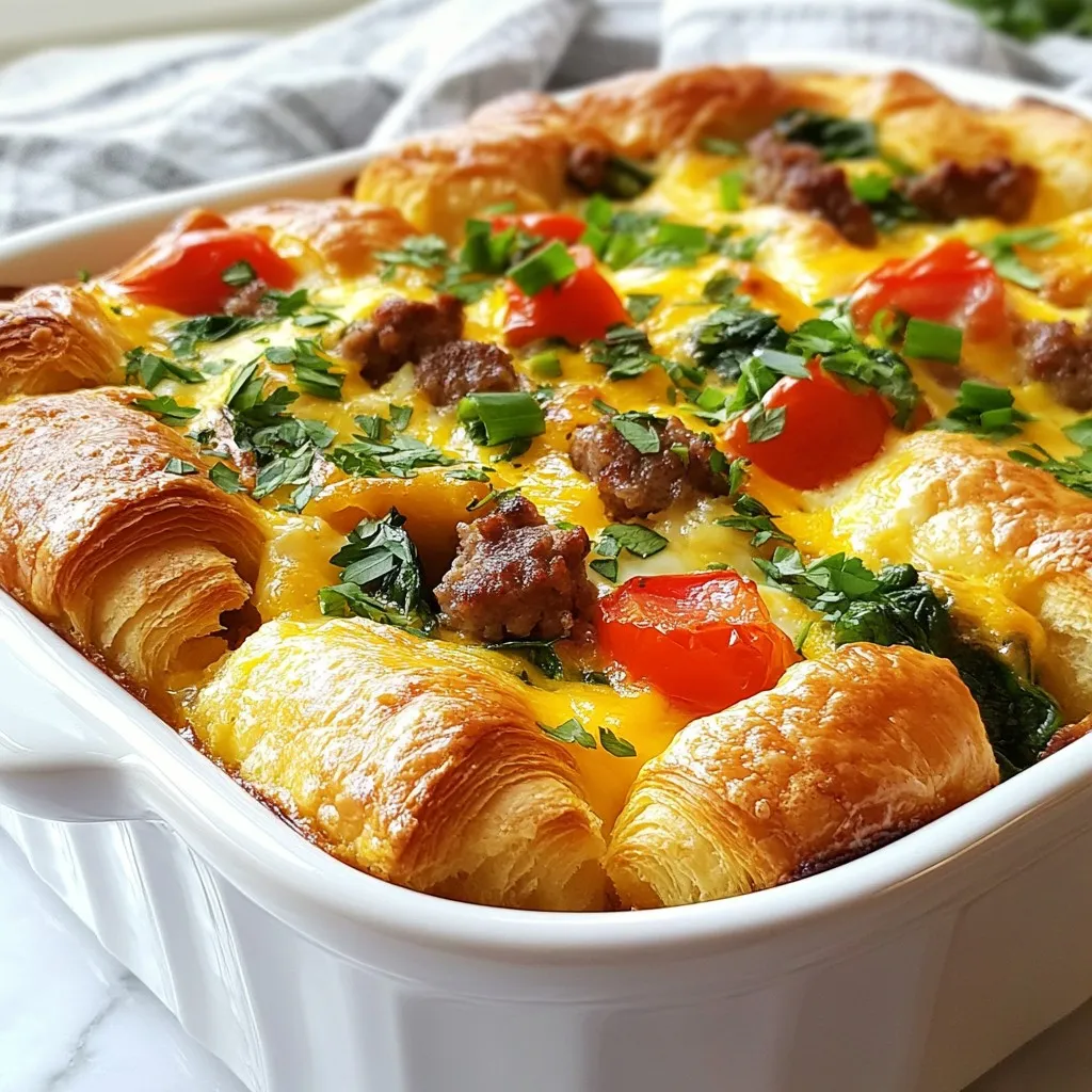 Croissant Breakfast Bake Flavorful and Easy Recipe