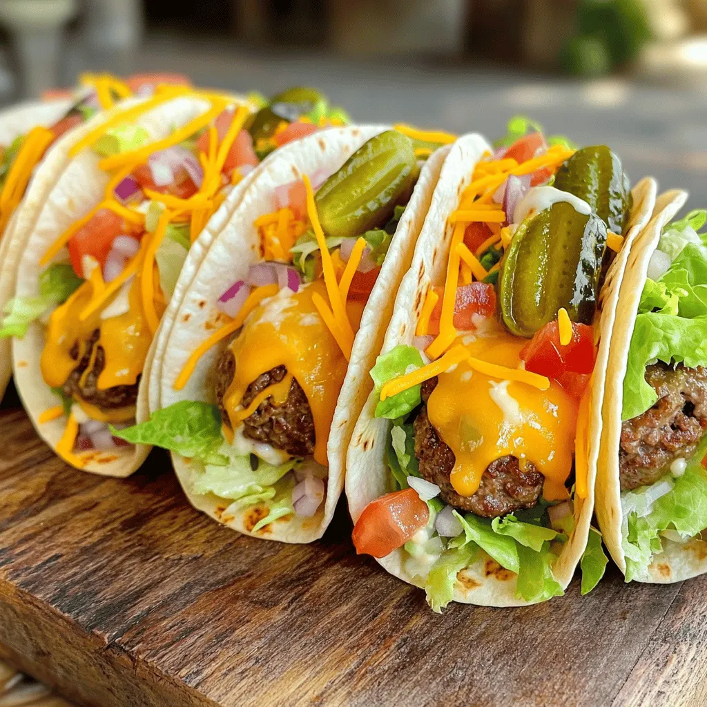 Savory Smash Burger Tacos Quick and Flavorful Meal