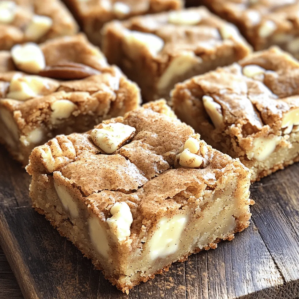 Classic Snickerdoodle Blondies Tasty and Easy Recipe