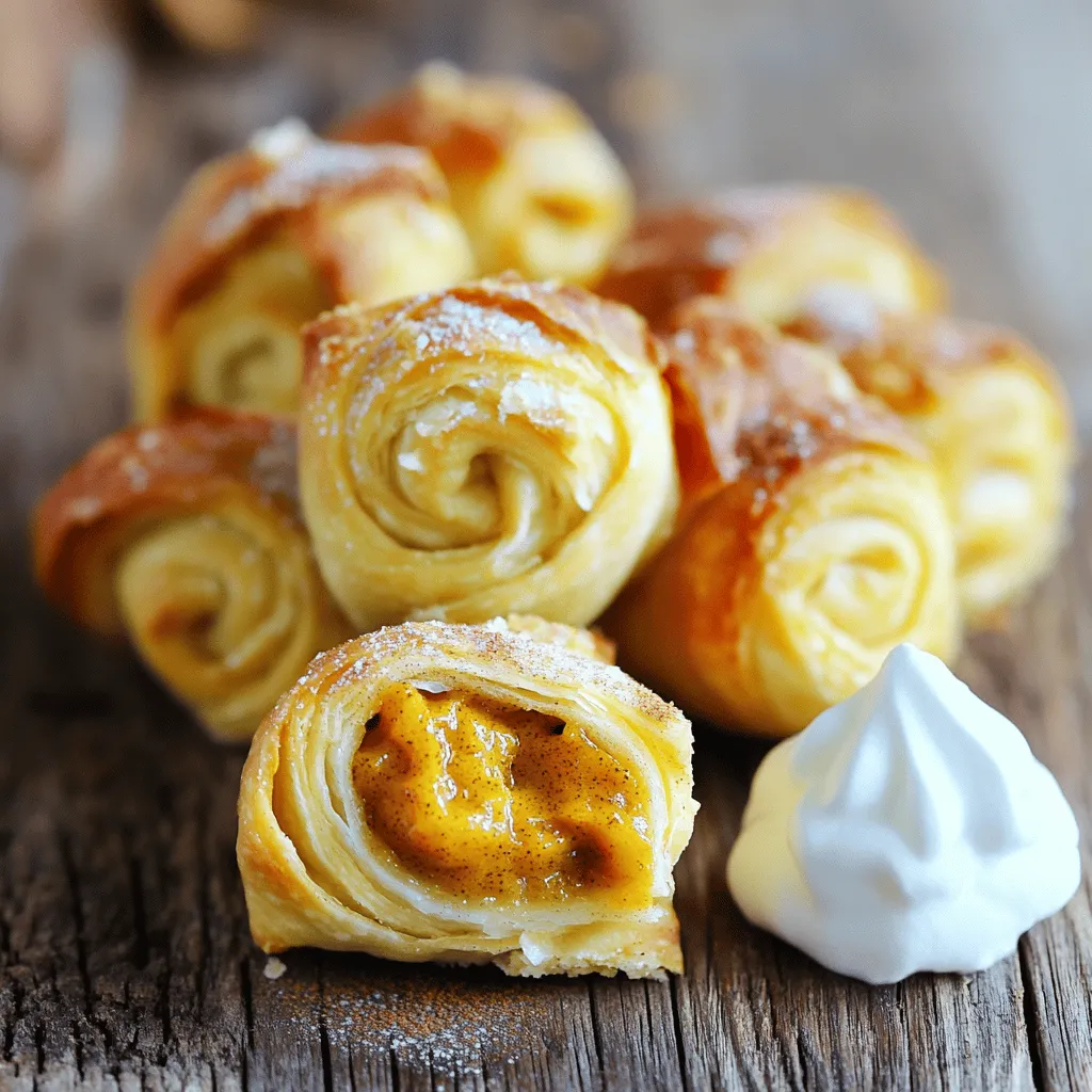 Mini Pumpkin Pie Crescent Rolls Delightful Treats
