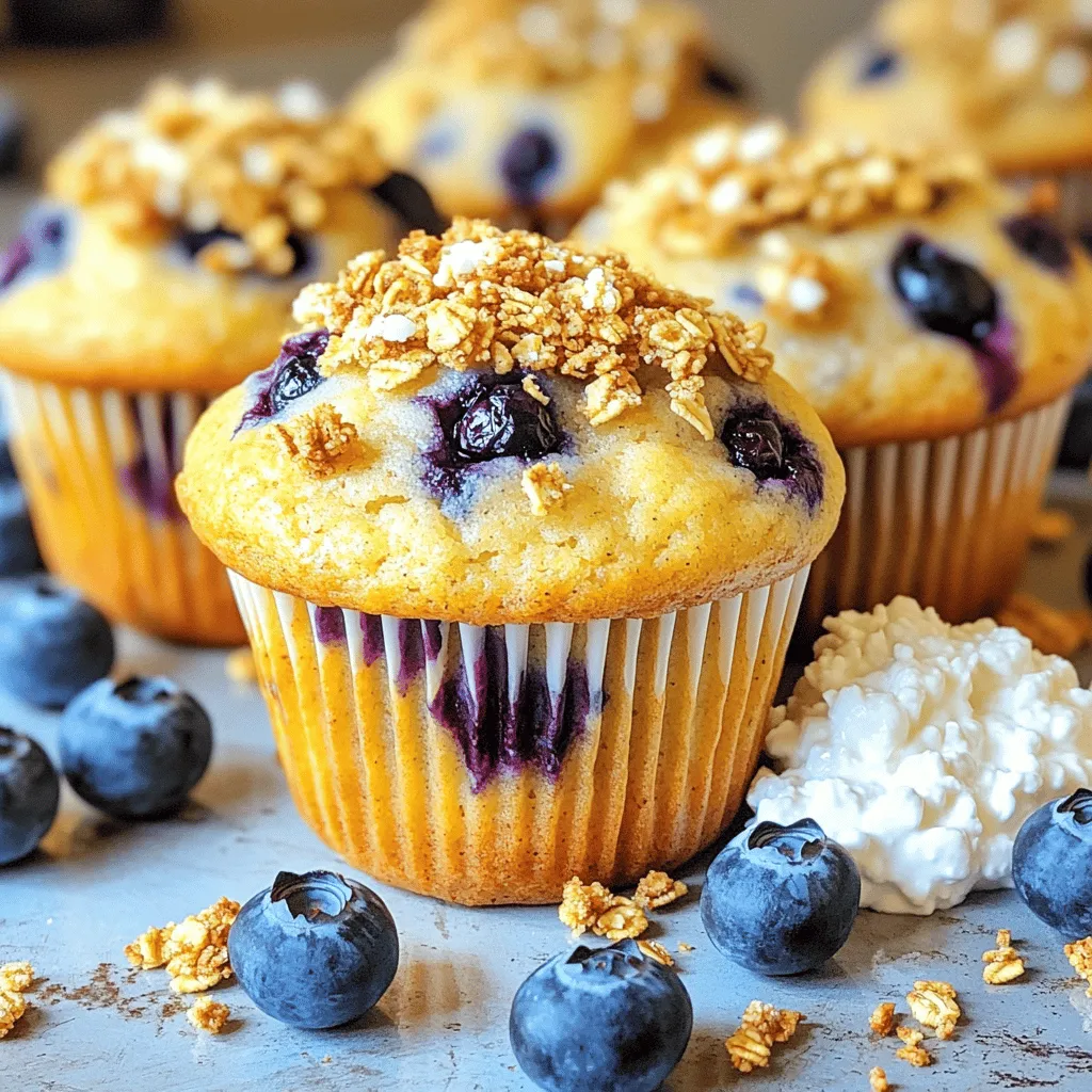 Cottage Cheese Blueberry Muffins Tasty and Healthy Snack