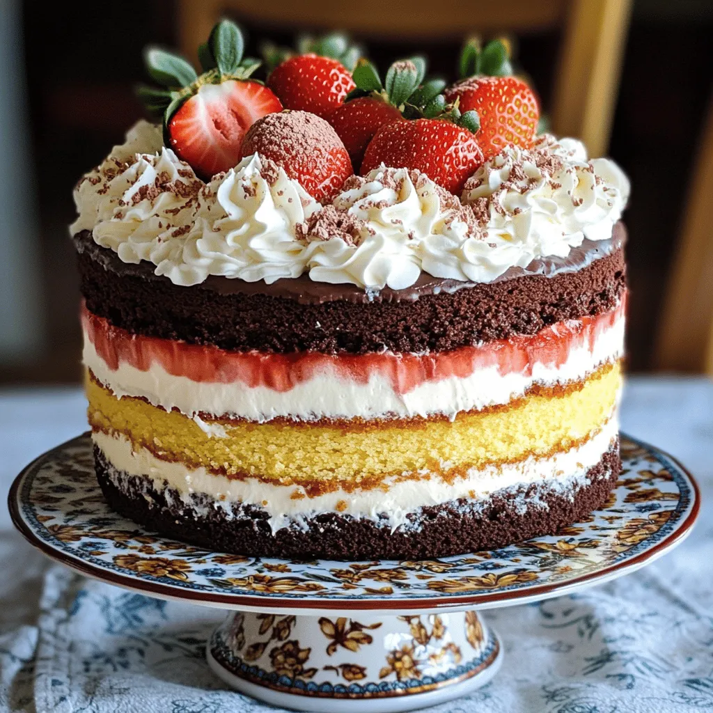 Neapolitan Layer Cake Delightful and Easy Recipe