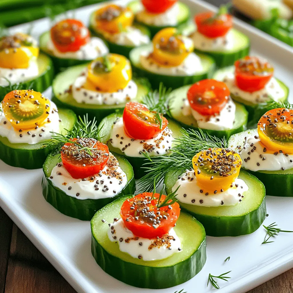 Everything Bagel Cucumber Bites Fresh and Flavorful Treat