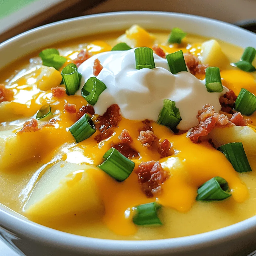 Slow Cooker Loaded Baked Potato Soup Savory Comfort Dish