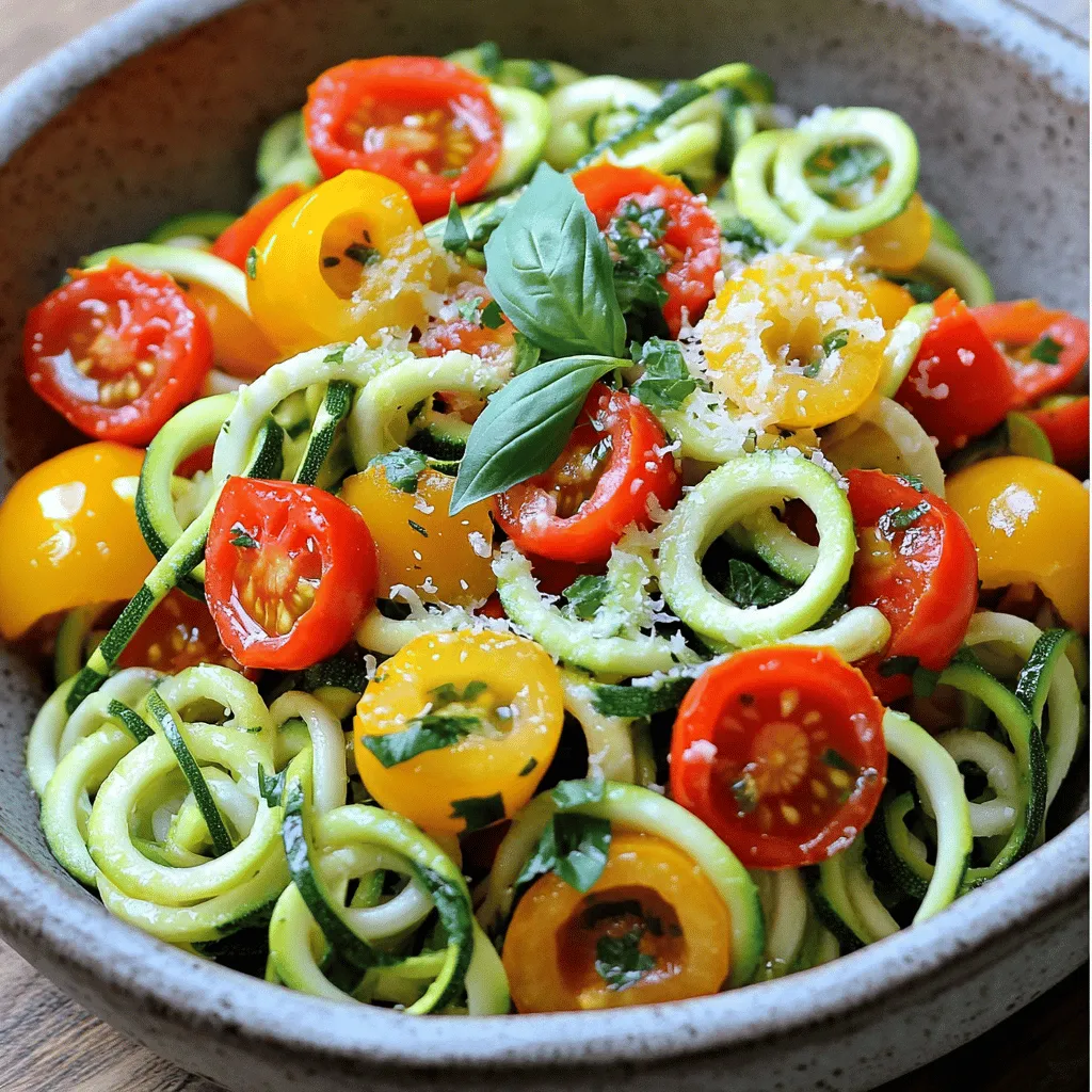 Zucchini Pasta Recipe Fresh and Flavorful Dish
