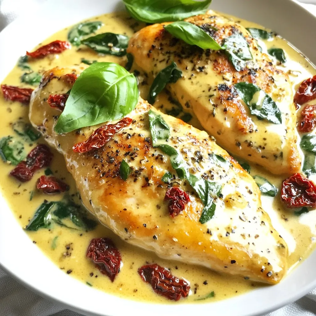 Creamy Garlic Tuscan Chicken Flavorful Dinner Idea