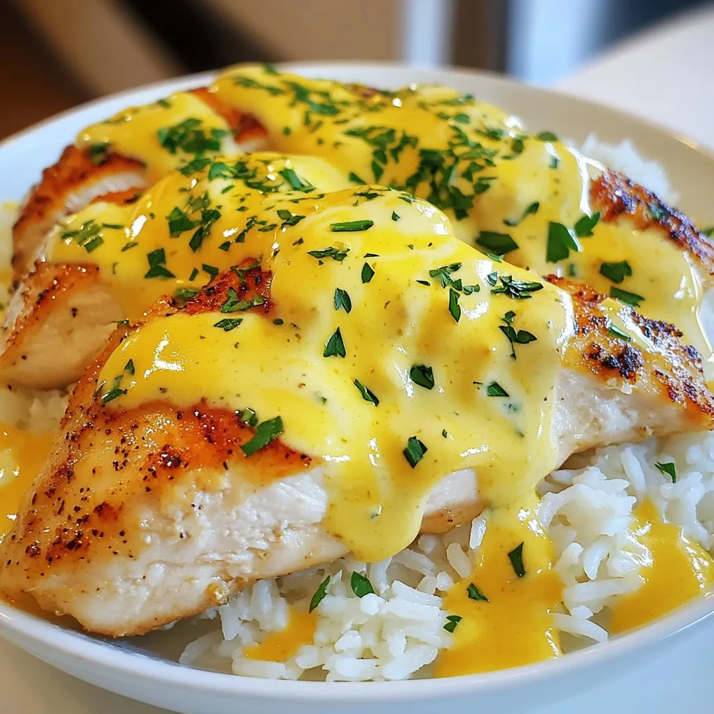 Creamy Smothered Chicken &#038; Rice Delightful Dinner