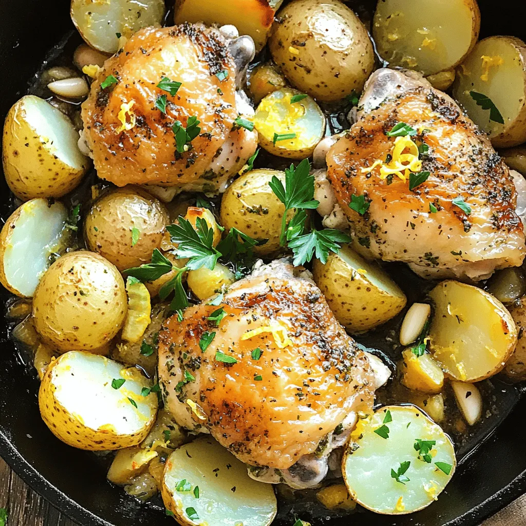 One-Pan Lemon Herb Chicken &#038; Potatoes Delightful Dish