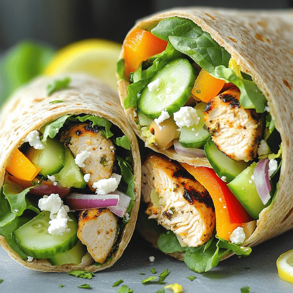 Mediterranean Chicken Wraps Flavorful and Easy Recipe