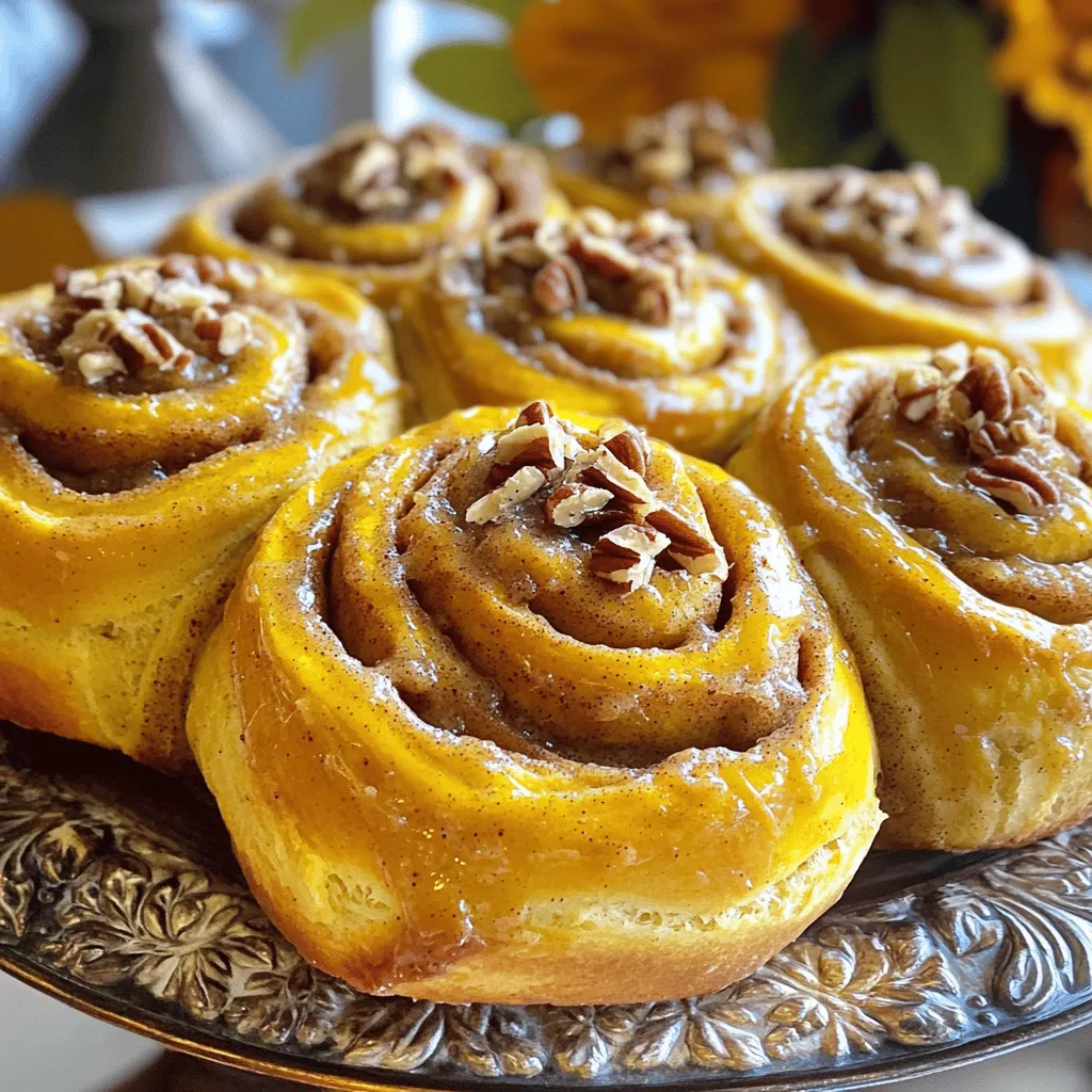 Savory Pumpkin Cinnamon Rolls with Brown Butter Frosting