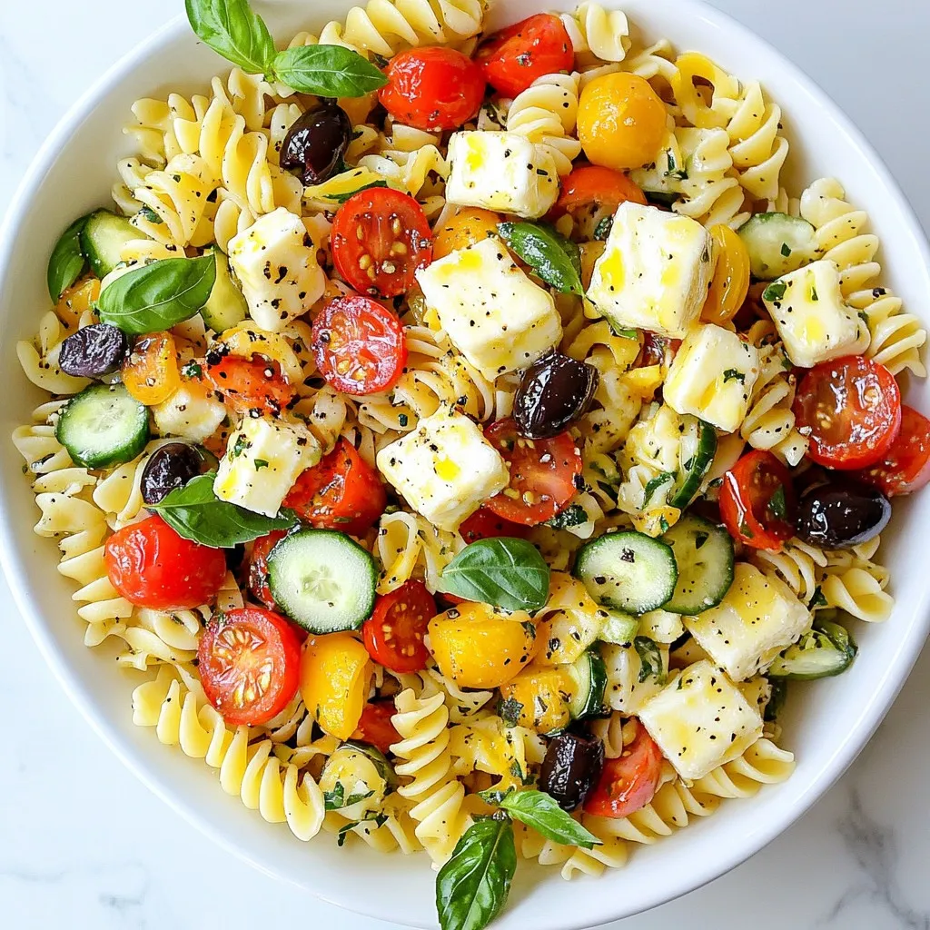 Halloumi Pasta Salad Fresh and Flavorful Delight