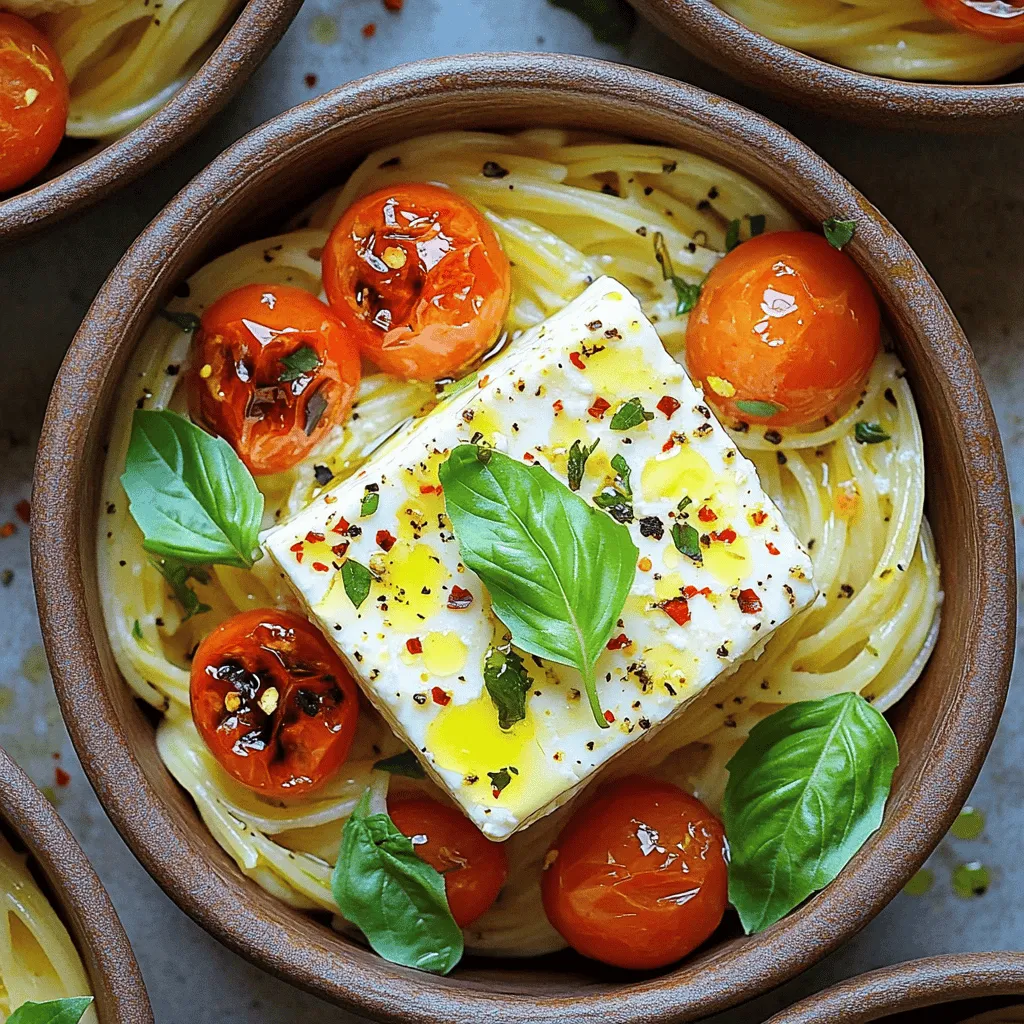 Viral TikTok Baked Feta Tomato Pasta Delight